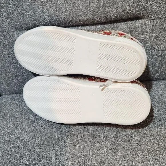 Betsey Johnson Suton/Sidny Heart Rhinestone Platform Sneakers - Picture 8 of 9